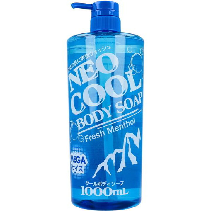 楽天市場 ボディソープ 夏用 ひんやり 冷感 ネオクール ボディソープ 1000ml フレッシュシトラスの香り Kanaemina