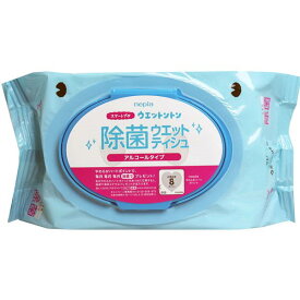 除菌ウェットティッシュ ネピア ウェットントン アルコールタオル 無香料 50枚入