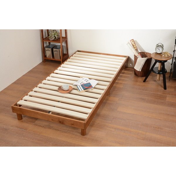 すのこベッド シングル ベッドフレーム ヘッドレス 天然木製 パイン材 おしゃれ 新生活 一人暮らし 家具 | kanaemina