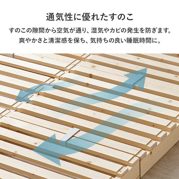 楽天市場】パレットベッド すのこベッド 8枚組 シングル ベッド 