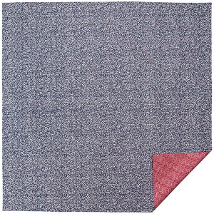 両面染め 京ふろしき “小紋柄” 青/赤