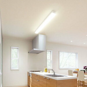 キッチンライト ベースライト オフホワイト 全長122.6cm LED一体型 昼白色 4000ルーメン