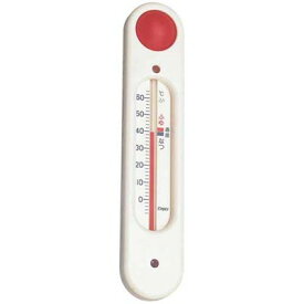 エンペックス 元気っ子（吸盤付浮型湯温計） TG-5101 ホワイト 湯温計 抗菌樹脂使用赤ちゃんの入浴温度管理に便利。浮き型湯温計 温めの温度で健康入浴