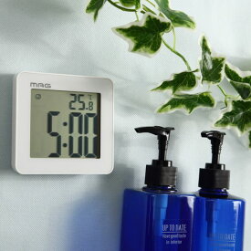 バスクロック 防滴タイマー デジタル 防水時計 お風呂の時計 温湿度計付き おしゃれ 防塵 防滴