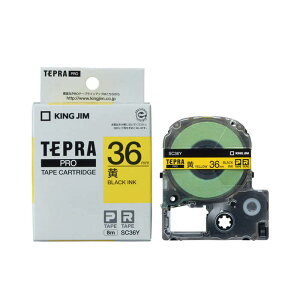 �e�v�� �e�[�v�J�[�g���b�W ���� �L���O�W�� TEPRA PRO �v�� �p�X�e�� �J���[���x�� SC36Y ��36mm ��x������