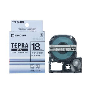 �e�v�� �e�[�v�J�[�g���b�W ���� �L���O�W�� TEPRA PRO �v�� ���^���b�N �J���[���x�� SM18X ��18mm �⃁�^���b�Nx�������y���[���� ���������z
