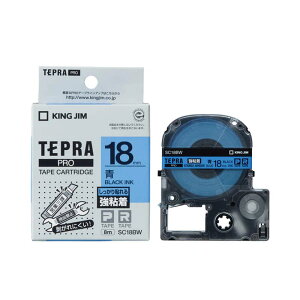 �e�v�� �e�[�v�J�[�g���b�W ���� �L���O�W�� TEPRA PRO �v�� ���S�����x�� SC18BW ��18mm ��x�������y���[���� ���������z