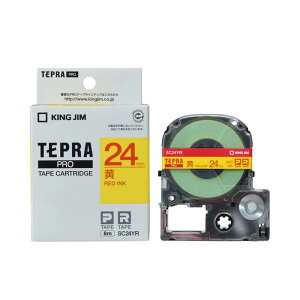 �e�v�� �e�[�v�J�[�g���b�W ���� �L���O�W�� TEPRA PRO �v�� �p�X�e�� �J���[���x�� SC24YR ��24mm ��x�ԕ����y���[���� ���������z