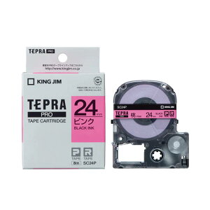 �e�v�� �e�[�v�J�[�g���b�W ���� �L���O�W�� TEPRA PRO �v�� �p�X�e�� �J���[���x�� SC24P ��24mm �s���Nx�������y���[���� ���������z
