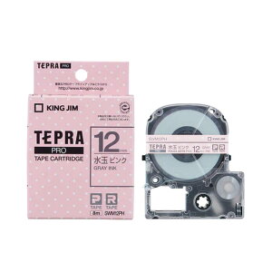 �e�v�� �e�[�v�J�[�g���b�W ���� �L���O�W�� TEPRA PRO �v�� �͗l���x�� SWM12PH ��12mm ���ʃs���Nx�O���[�����y���[���� ���������z