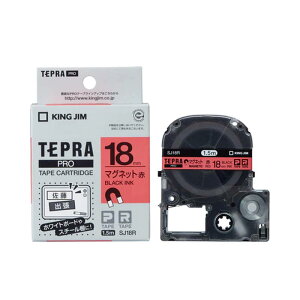 �e�v�� �e�[�v�J�[�g���b�W ���� �L���O�W�� TEPRA PRO �v�� �}�O�l�b�g�e�[�v SJ18R ��18mm ��x�������y���[���� ���������z
