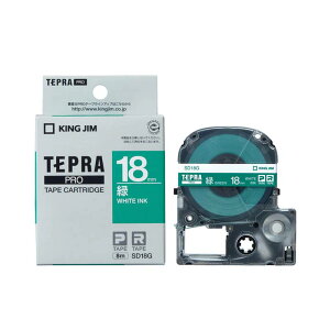 �e�v�� �e�[�v�J�[�g���b�W ���� �L���O�W�� TEPRA PRO �v�� �r�r�b�h �J���[���x�� SD18G ��18mm ��x�������y���[���� ���������z