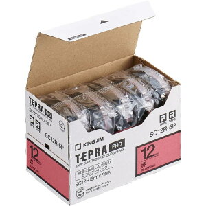 �e�v�� �e�[�v�J�[�g���b�W 5�Z�b�g ���� �L���O�W�� TEPRA PRO �v�� SC12R-5P ��12mm ��x������