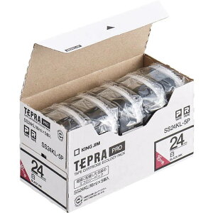 �e�v�� �e�[�v�J�[�g���b�W 5�Z�b�g ���� �L���O�W�� TEPRA PRO �v�� ST24KL-5P ��24mm ��x������ �����O 16m��