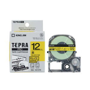 �e�v�� �e�[�v�J�[�g���b�W ���� �L���O�W�� TEPRA PRO �v�� �L���C�ɂ͂����郉�x�� SC12YE ��12mm ��x�������y���[���� ���������z