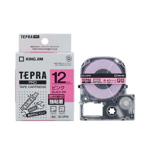�e�v�� �e�[�v�J�[�g���b�W ���� �L���O�W�� TEPRA PRO �v�� ���S�����x�� SC12PW ��12mm �s���Nx�������y���[���� ���������z