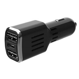 車載用充電器 シガーソケットアダプタ 変換アダプタ DC12/24兼用 9A USB-A 2ポート タイプC-1ポート