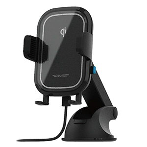 ワイヤレス充電器 車載用ホルダー 手帳対応 吸盤取り付け Oi認証品 iphone スマートフォン用 キャパシタ付き