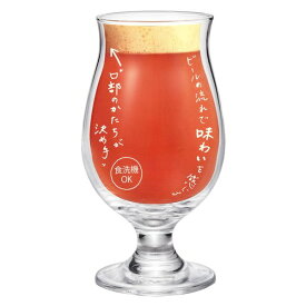 ビアグラス ビールグラス ビールの流れで味わいを感じる ビヤーグラス 310ml 日本製 食洗器対応