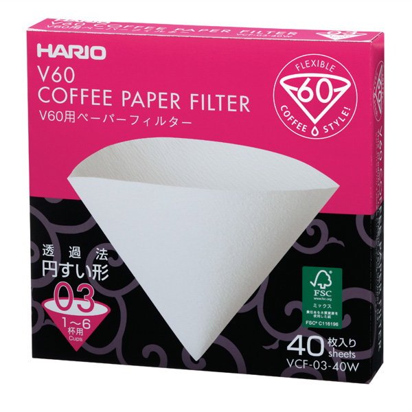 SALE／80%OFF】 コーヒーペーパーフィルター ドリップ ろ紙 濾紙 ハリオ 03W V60用 酸素漂白