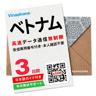 【ベトナムeSIM】3日間 高速データ通信無制限 電話番号付き 通話・SMS受信のみ可能 楽天メッセージにて即…