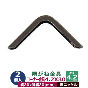 �����ˋ��� �R�[�i�[�J�i�O ���� 4.2×30 30mm�y�u���b�N�z���j�b�P�� 2��1�� �O�� ��30mm×30mm ���� 4.2mm �S ���j�b�P�����b�L �V���o�[ �蒠 �\�� �{ �� �v �G�� �z���i 30mm�p �ی� �C��؂�h�~ �l