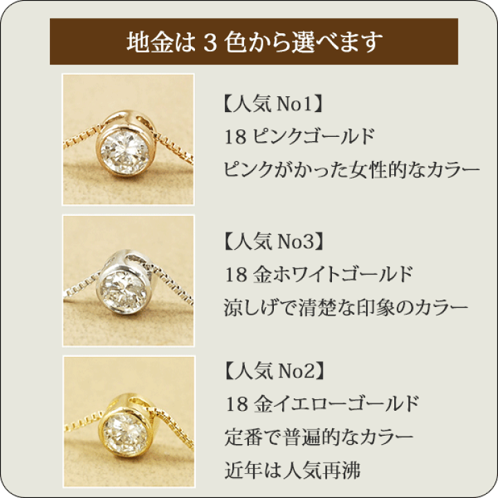 楽天市場】ダイヤモンド ネックレス 0.15カラット 18金 ゴールド K18 