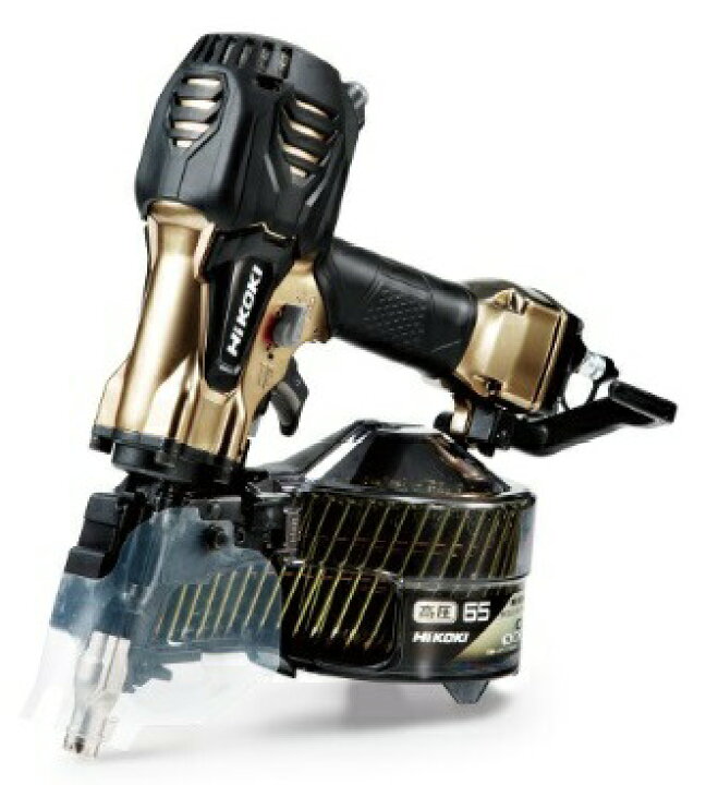 楽天市場】HiKOKI 高圧ロール釘打機 NV65HR2(S) ケース付 ハイゴールド 