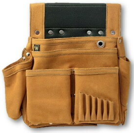 ふくろ倶楽部 朱雀 新ヌバック六型 SZN-836 墨つぼホルダー付 釘袋 腰袋 H330xW250xD50mm 100411 在庫