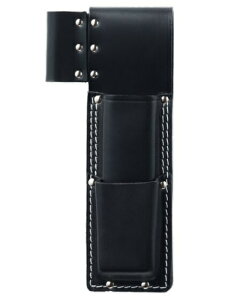 ふくろ倶楽部 のみ差ポッケ付(寸4) LEG-411 曲尺差付 材質:本革 釘袋 腰袋 H250xW75xD30mm 100909 。