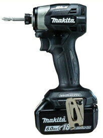 (マキタ) 充電式インパクトドライバ TD173DXB 黒 バッテリBL1860Bx2本+ケース付 全周リング発光LEDライト 18V対応 makita