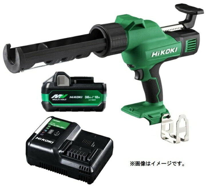 楽天市場】HiKOKI コードレスコーキングガン AC18DA(NN)+バッテリ 