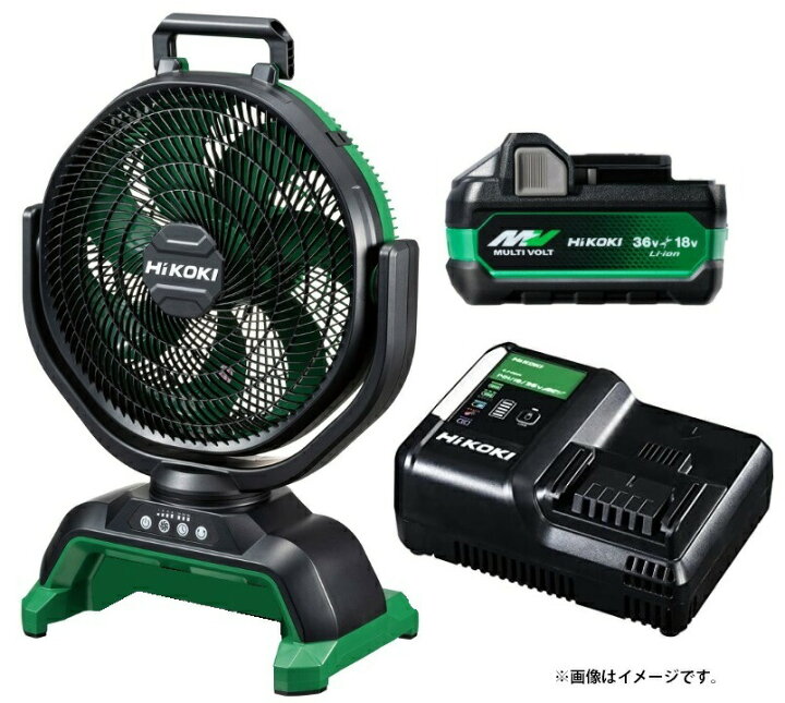 楽天市場】HiKOKI コードレスファン UF18DA(NN)+バッテリBSL36A18X+ 