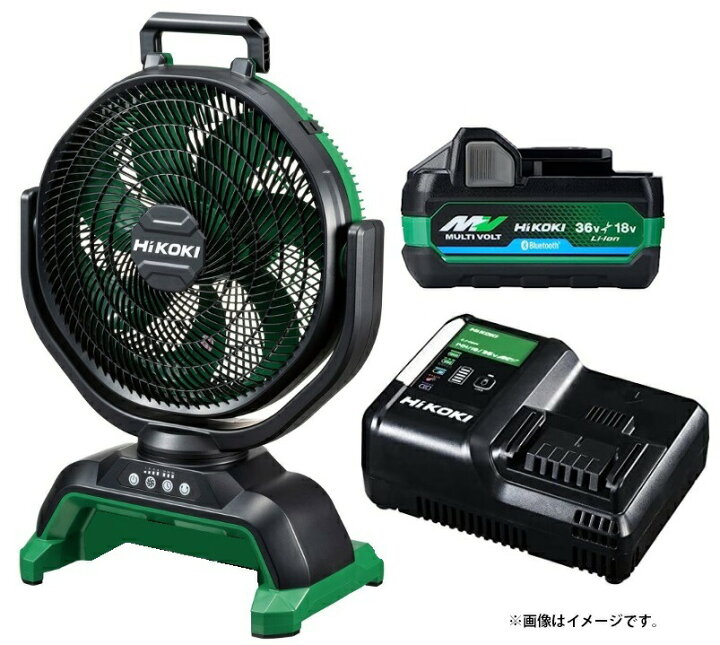 楽天市場】HiKOKI コードレスファン UF18DA(NN)+バッテリBSL36A18BX+  