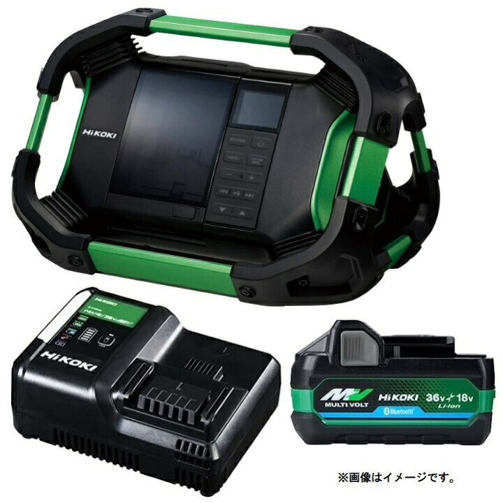 楽天市場】HiKOKI コードレスラジオ UR18DSDL(NN)+バッテリBSL36A18BX+ 