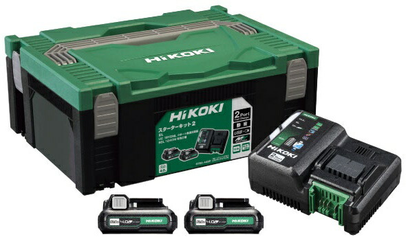 楽天市場】HiKOKI 2ポート急速充電器スターターキット2 UC18YDML(2L