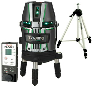 タジマ レーザー墨出器 ZEROG2LN-KJCSET 受光器+三脚付 NAVI ZERO GREENジンバルKJC 4方向縦・360°横ライン 084 TJMデザイン ポイントUP期間中!! 142986