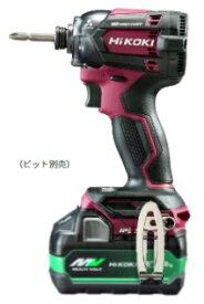 HiKOKI コードレスインパクトドライバ WH18DC(2XPRZ) フレアレッド バッテリ(BSL36A18X)x2個+急速充電器+ケース付 18V対応 ハイコーキ 日立