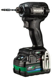 HiKOKI コードレスインパクトドライバ WH36DD(2XHBSZ) ストロングブラック バッテリBSL36A18BXx2個+急速充電器+ケース+ビット付 36V対応 日立 ハイコーキ 在庫