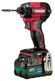 HiKOKI コードレスインパクトドライバ WH36DD(2XHRSZ) スコーピオンレッド バッテリBSL36A18BXx2個+急速充電器+ケース+ビット付 36V対応 日立 ハイコーキ