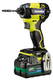 HiKOKI WH36DD(2XHYSZ) コードレスインパクトドライバ スパイダーイエロー バッテリBSL36A18BXx2個+急速充電器+ケース+ビット付 36V対応 日立 ハイコーキ