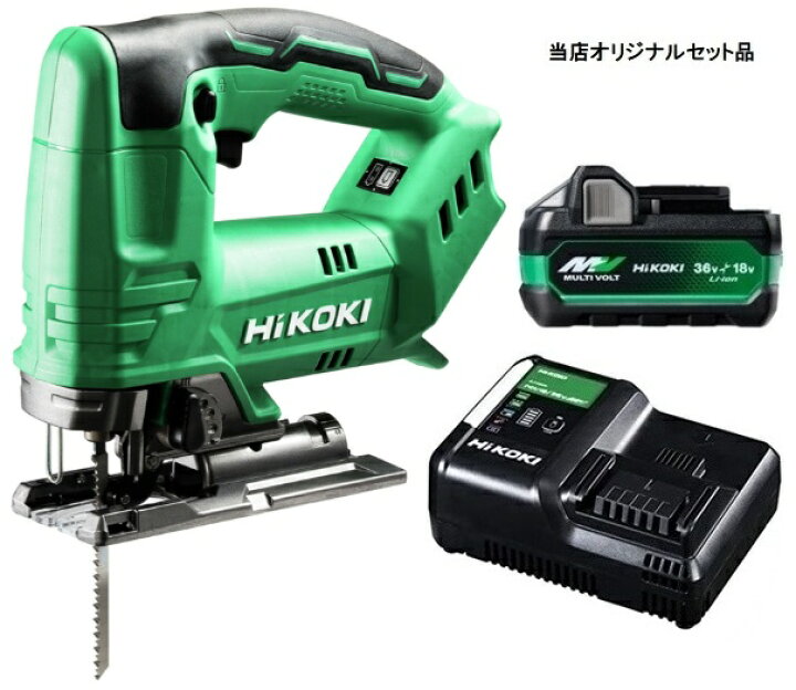 楽天市場】HiKOKI コードレスジグソー CJ18DA(NN)+バッテリBSL36A18X+ 