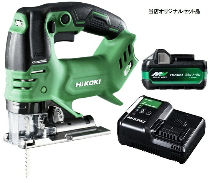 楽天市場】HiKOKI コードレスジグソー CJ36DA(NN)+バッテリBSL36A18X+ 