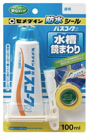 セメダイン HJ-154 バスコークN 100mL 透明 高機能性シリコーン系充てん材 CEMEDINE 386005 小型便 '