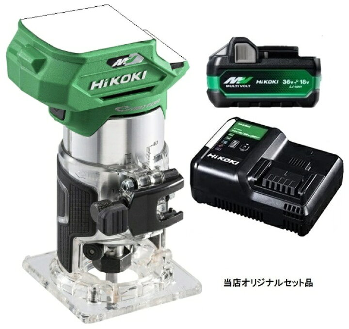 楽天市場】HiKOKI コードレストリマ M3608DA(NN)+バッテリBSL36A18X+ 