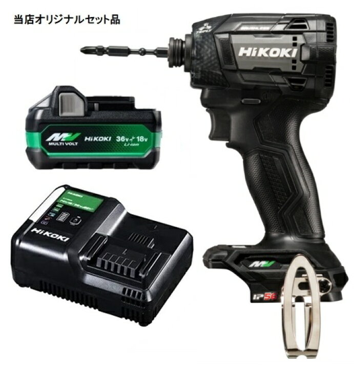 楽天市場】HiKOKI コードレスインパクトドライバ WH36DD(NNB)+バッテリ 