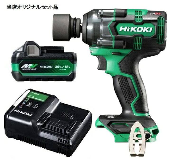 楽天市場】HiKOKI コードレスインパクトレンチ WR18DH(NN)+バッテリ 