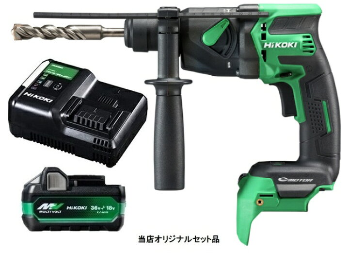 楽天市場】HiKOKI 18V コードレスロータリハンマドリル ケース付 