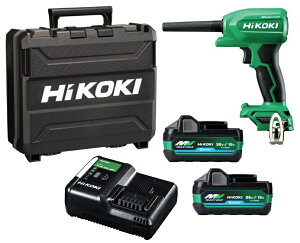 HiKOKI �R�[�h���X�G�A�_�X�^ RA18DA(2XPSZ) �o�b�e��(BSL36A18BX)x2��+UC18YDL2+�P�[�X 18V�Ή� ���� �n�C�R�[�L �I���W�i���Z�b�g�i �݌�