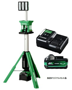 HiKOKI �R�[�h���X�X�^���h���C�g UB18DG(NN)+�o�b�e��BSL36A18X+�[�d��UC18YDL2�t 14.4V/18V�Ή� ���� �n�C�R�[�L �I���W�i���Z�b�g�i